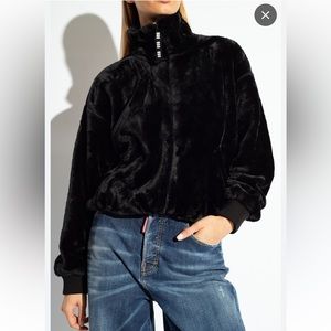 UNWORN UGG Laken Faux Fur Jacket Black Size M